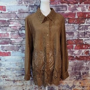 Anthony Faux Suede Shirt/Jacket